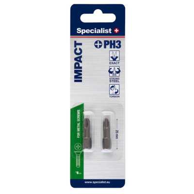 Screwdriver bits SPECIALIST PH3 2pcs.