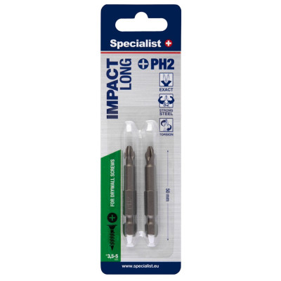 Screwdriver bits SPECIALIST PH2 50mm 2pc