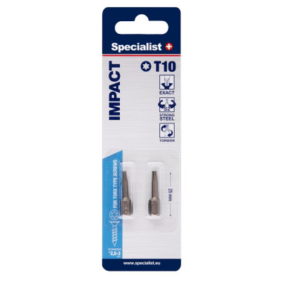 Screwdriver bits T10 2pcs.