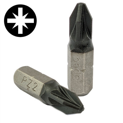 Screwdriver bits Titan-Carbon PZ2