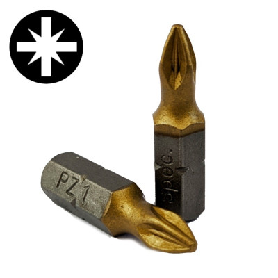 Screwdriver bits TITANIUM PZ1