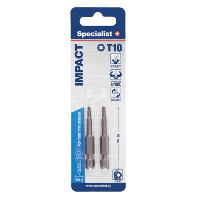 Specialist+ Torx Grip T10 50mm 2 pcs.