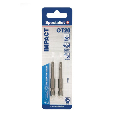 Specialist+ Torx Grip T20 50mm 2 pcs.