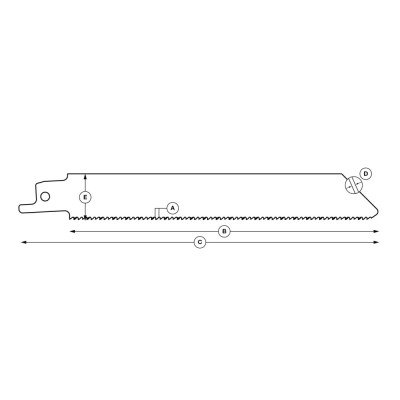 Bi-Metal Reciprocating Saw Blade for metal „Specialist+" 150 mm 14TPI