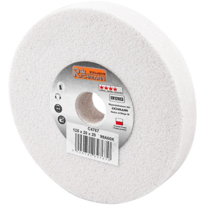 CERAMIC GRINDING WHEEL 125 x 20 x 20 WHITE 99A60K