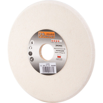 CERAMIC GRINDING WHEEL FOR SHARPENING 200x8x32 WHITE 99A60K