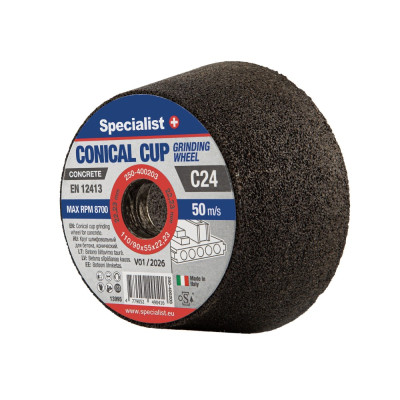 Conical cup grinding wheels 110/90X55X22,23 1C24PB