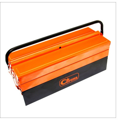 Tool box, metal, 5 compartments 430mm