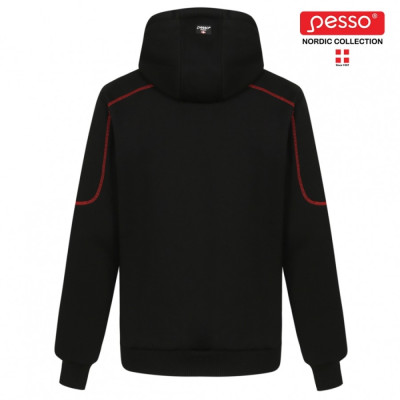 The classic zip through hoodie Pesso Portland, black M