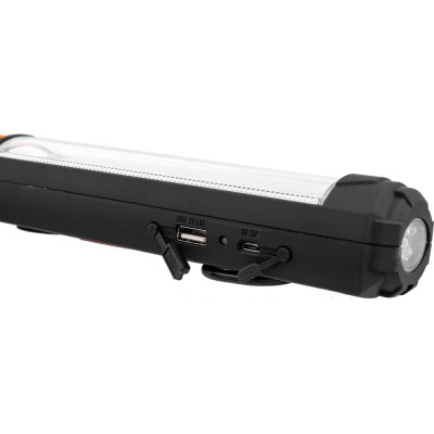 FLASHLIGHT LONG 5W + 5 LED MAGNETIC TILT