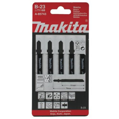 Metalo siaurapjūklių pjūkleliai Makita A-85743 T118B, 5 vnt.