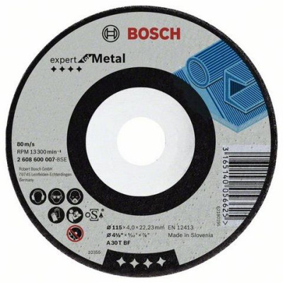 Šlifavimo diskas Bosch A30 T BF, 125x22.23 mm