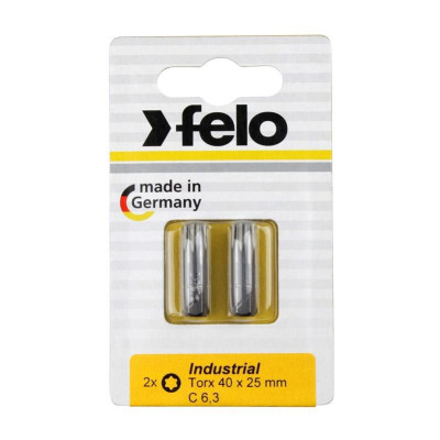 Atsuktuvų antgaliai Felo Torx 40, 25 mm, 2 vnt