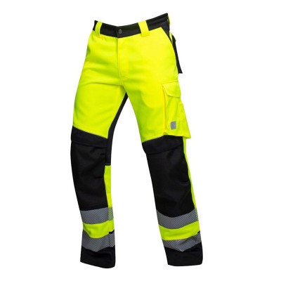 Darbo kelnės Ardon Hi-viz Signal, juoda/geltona, 50